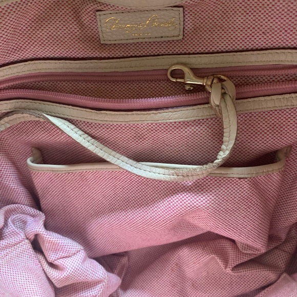 Dooney & Bourke Pebble Grain Logo Lock Bag - Bone - Picture 8 of 14